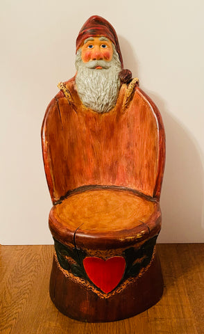 Johnnie Jacobsen Large Santa kubbestol log chair