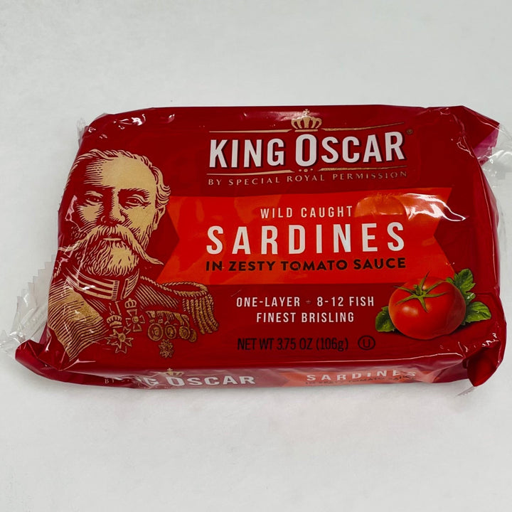 King Oscar Sardines in zesty tomato sauce