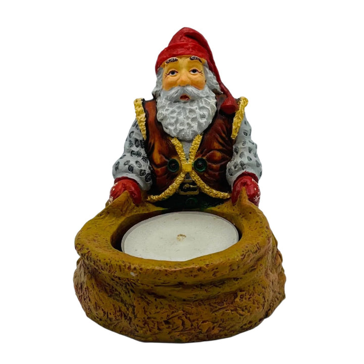 Johnnie Jacobsen Santa with sack candle holder