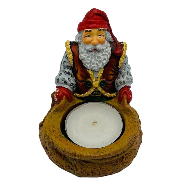 Johnnie Jacobsen Santa with sack candle holder