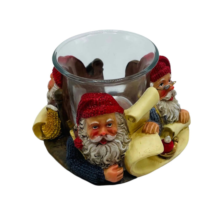 Johnnie Jacobsen Santas Writing List Votive Candle Holder