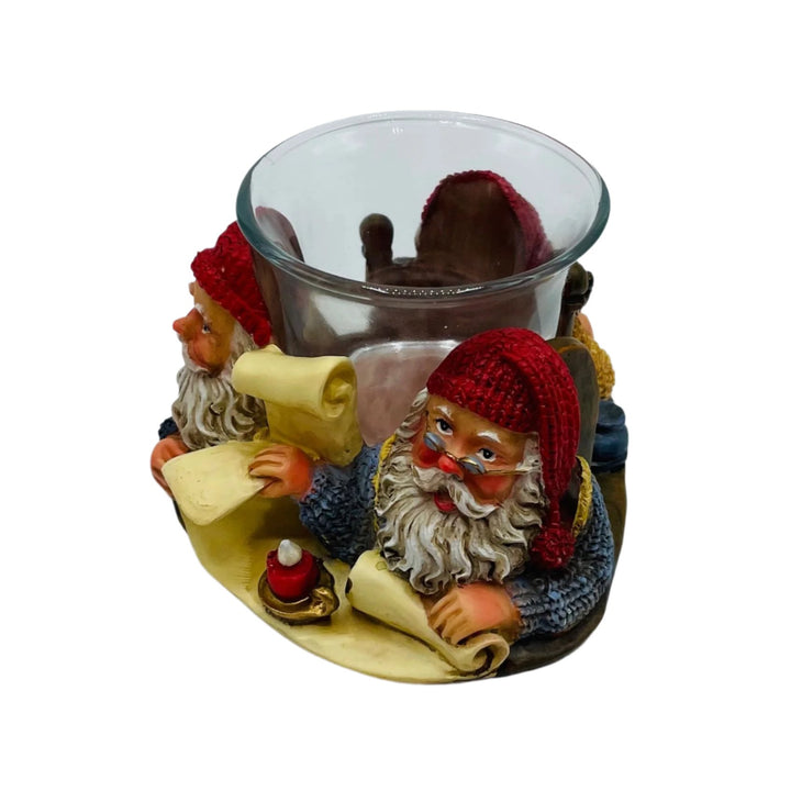 Johnnie Jacobsen Santas Writing List Votive Candle Holder