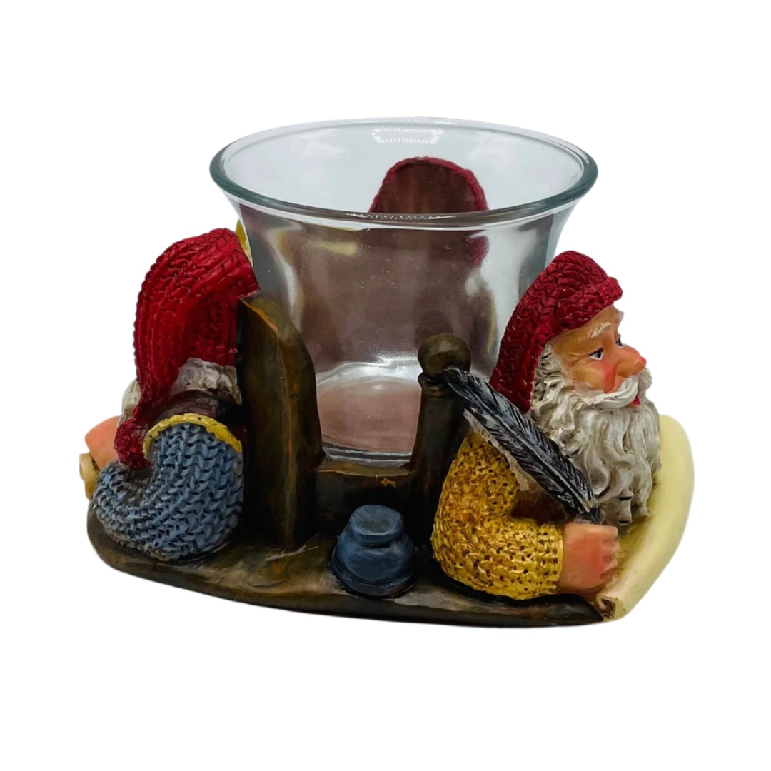 Johnnie Jacobsen Santas Writing List Votive Candle Holder