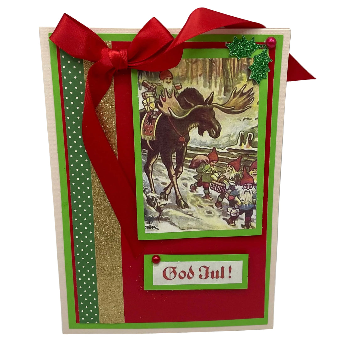 Hand made Swedish Christmas Card