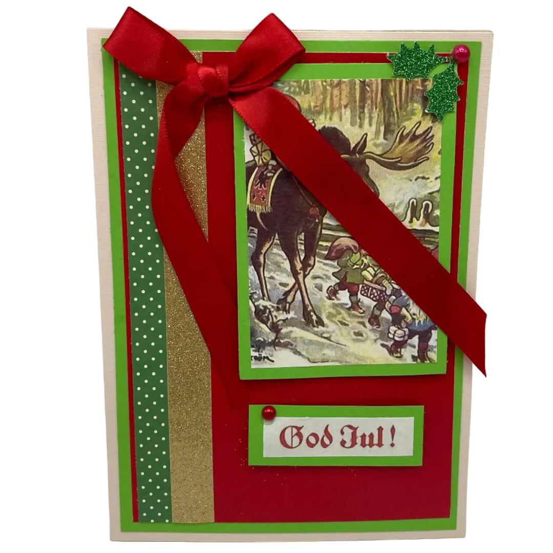 Hand made Swedish Christmas Card