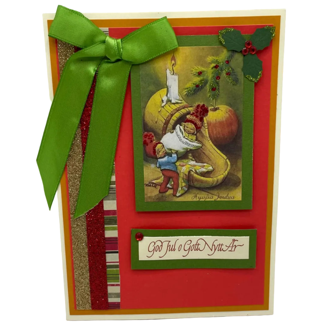 Hand made Swedish Christmas Card