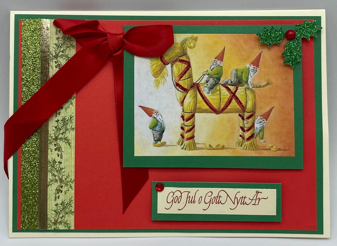 Hand made Swedish Christmas Card