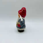 Ceramic Tomte girl carrying wood from Jie