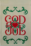 God Jul Scroll garden flag