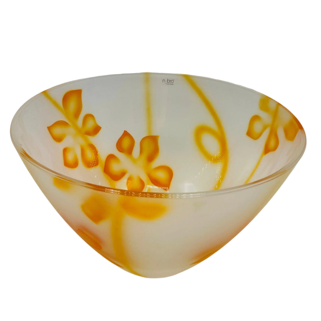 Nybro Provence Glass Bowl - Orange