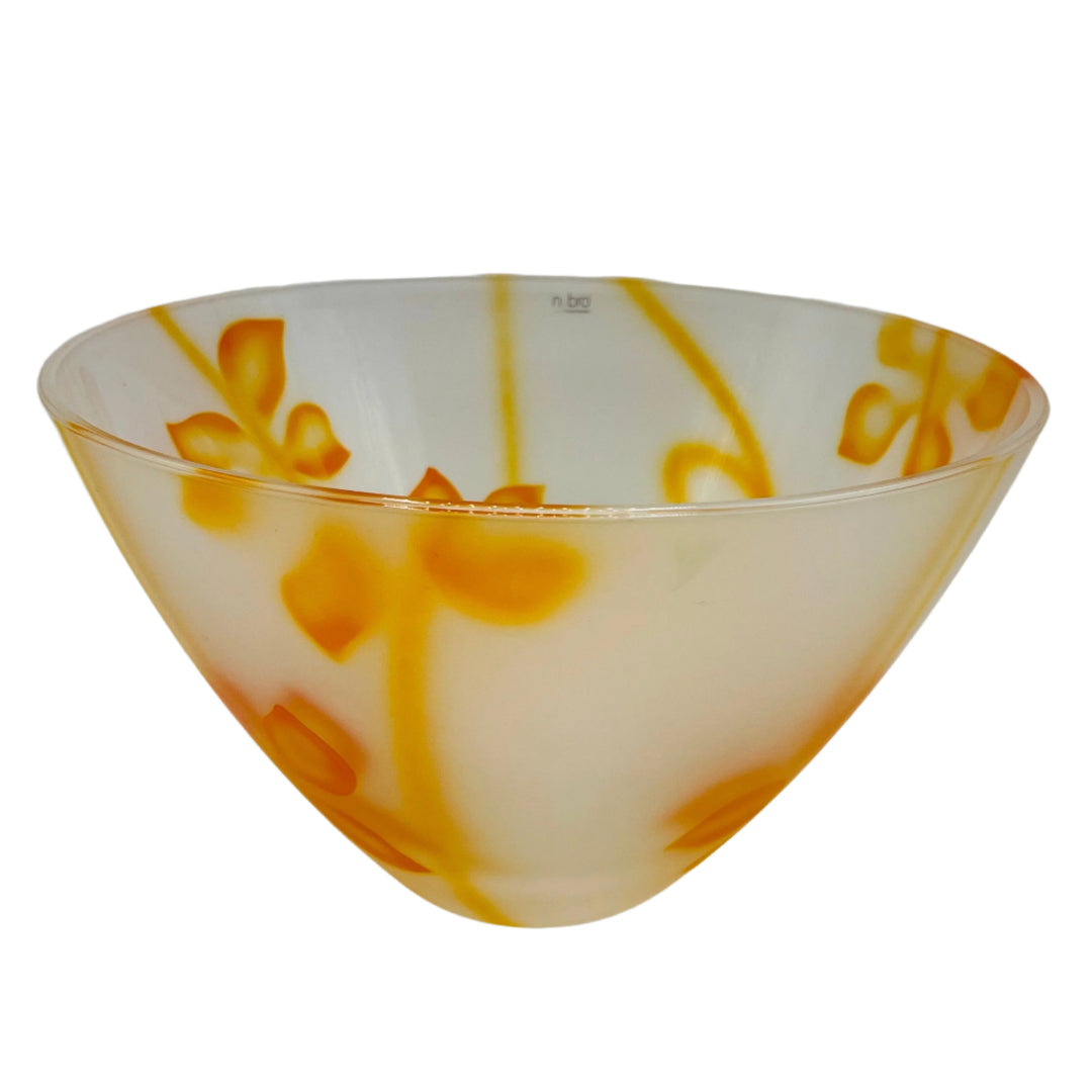 Nybro Provence Glass Bowl - Orange