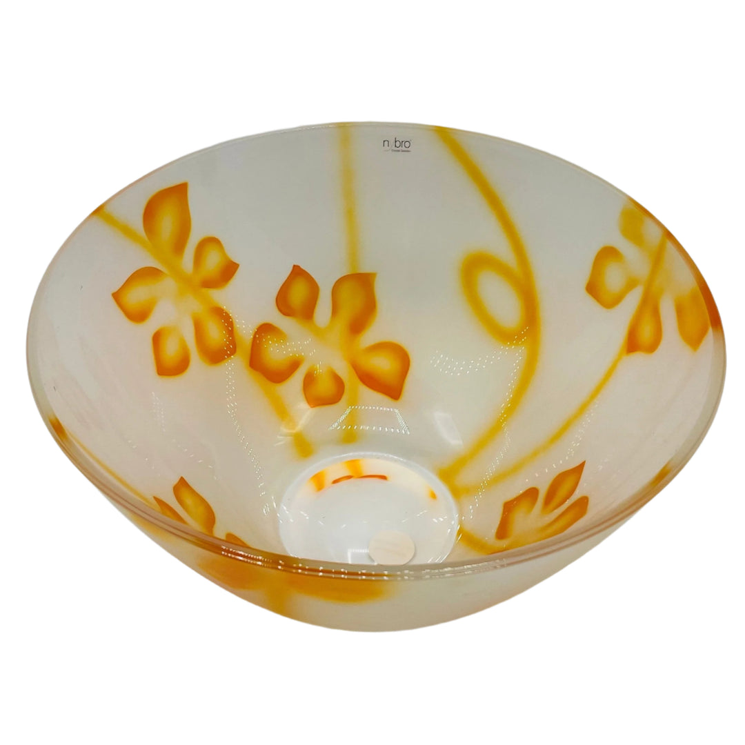 Nybro Provence Glass Bowl - Orange