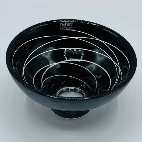 Nybro Trazzel Glass Bowl - Black