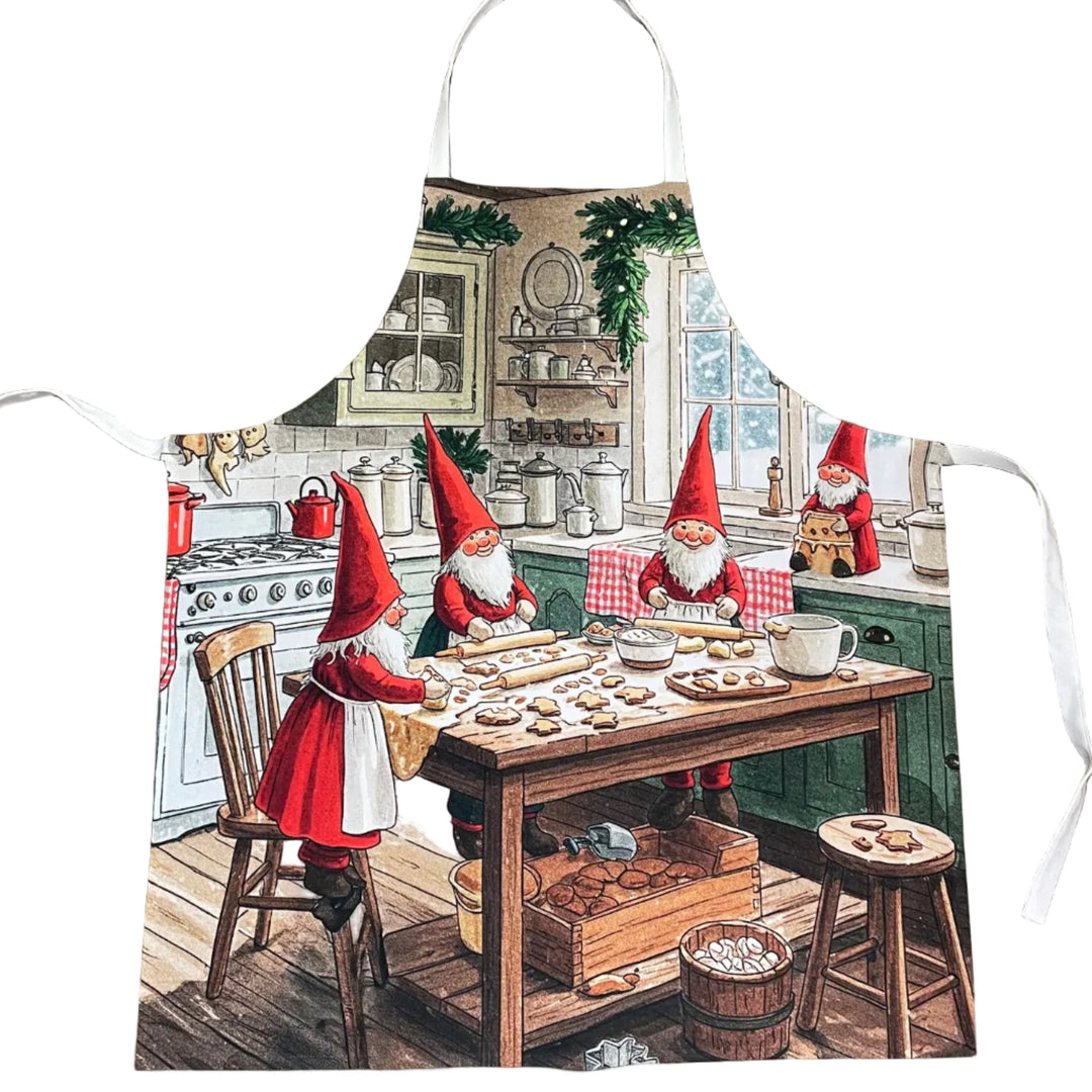 Apron - Gnomes baking Cookies