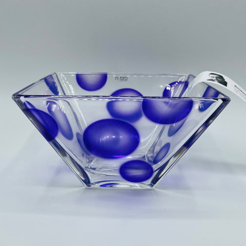 Nybro Moon Glass Bowl - Purple