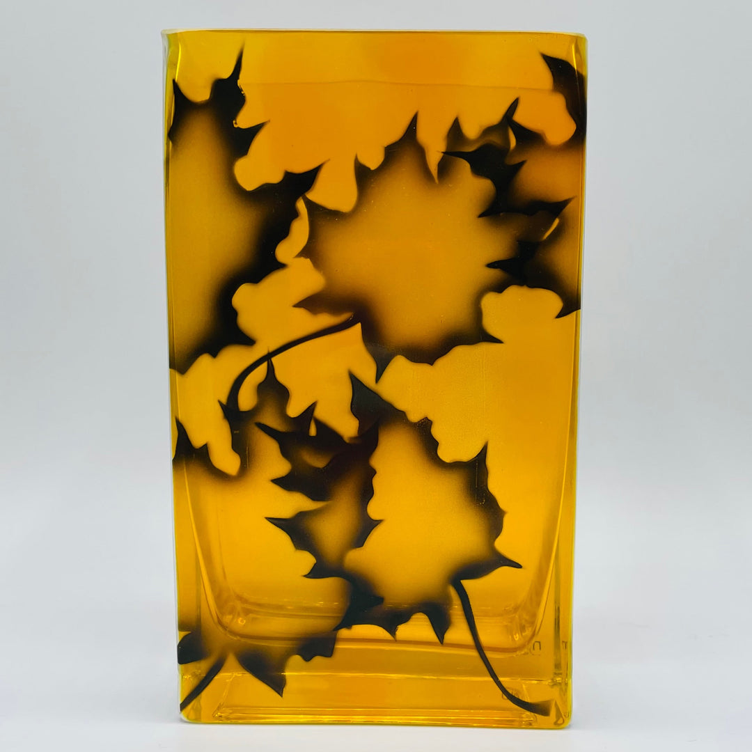 Nybro Maple Burning Leafs Vase