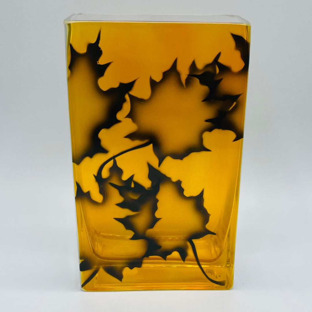 Nybro Maple Burning Leafs Vase