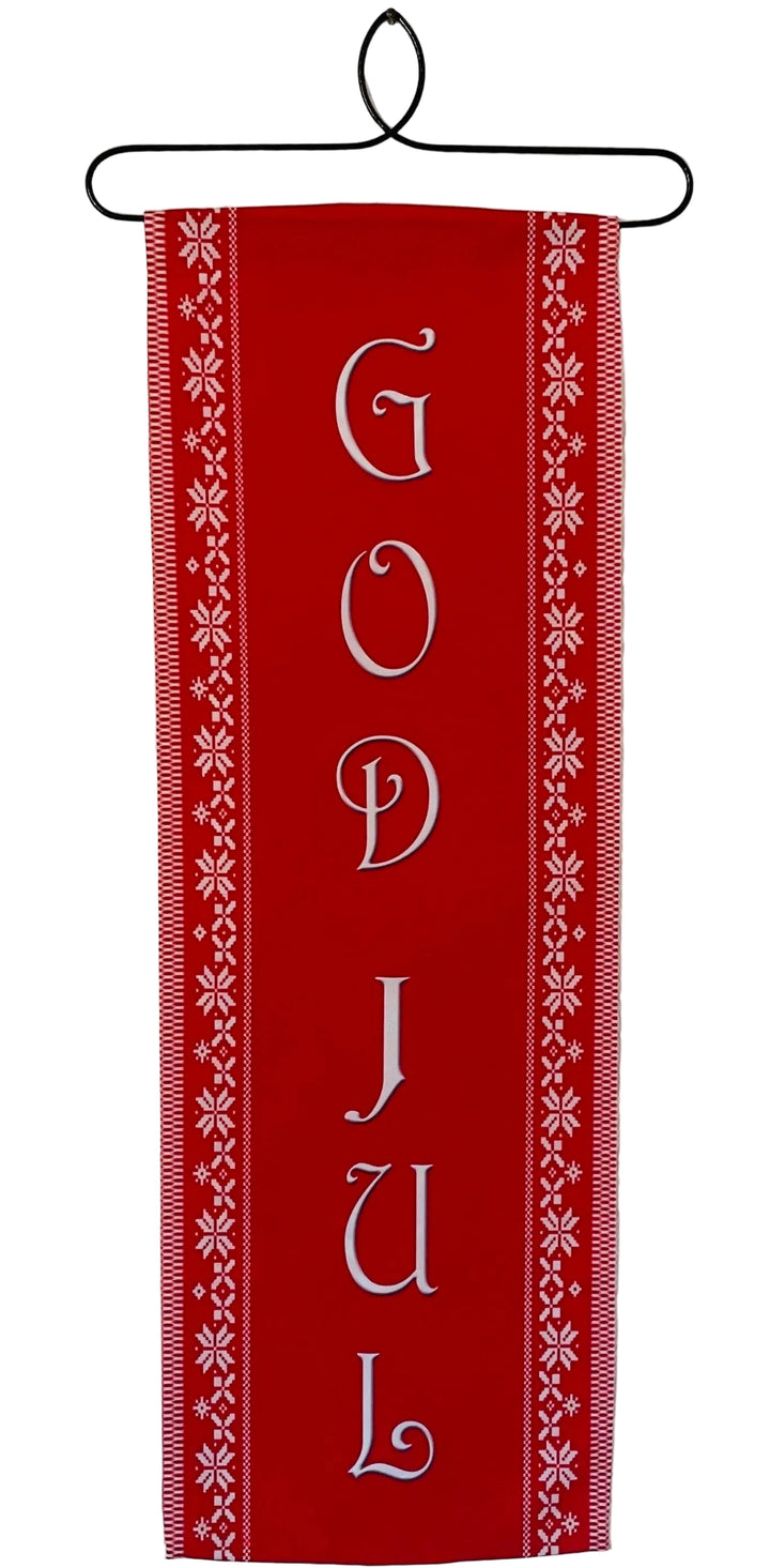 Christmas God Jul Fabric wall hanging
