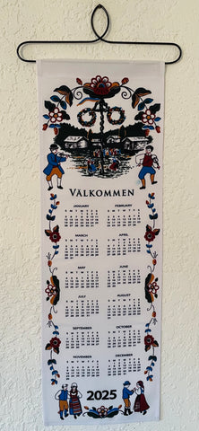 2025 Midsummer Maypole Dancers Fabric Wall Hanging Calendar