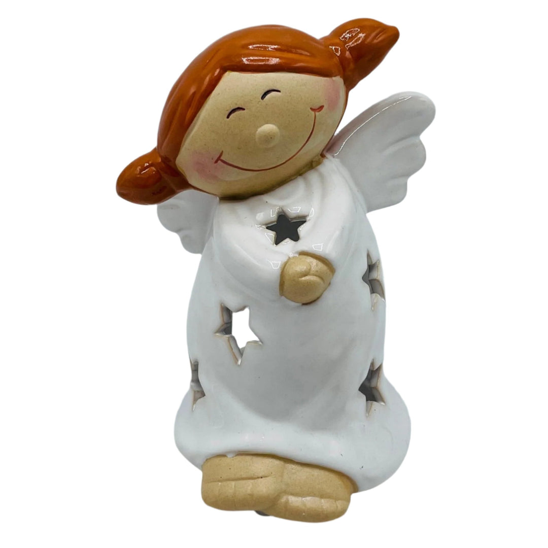 Ceramic Angel votive candle holder