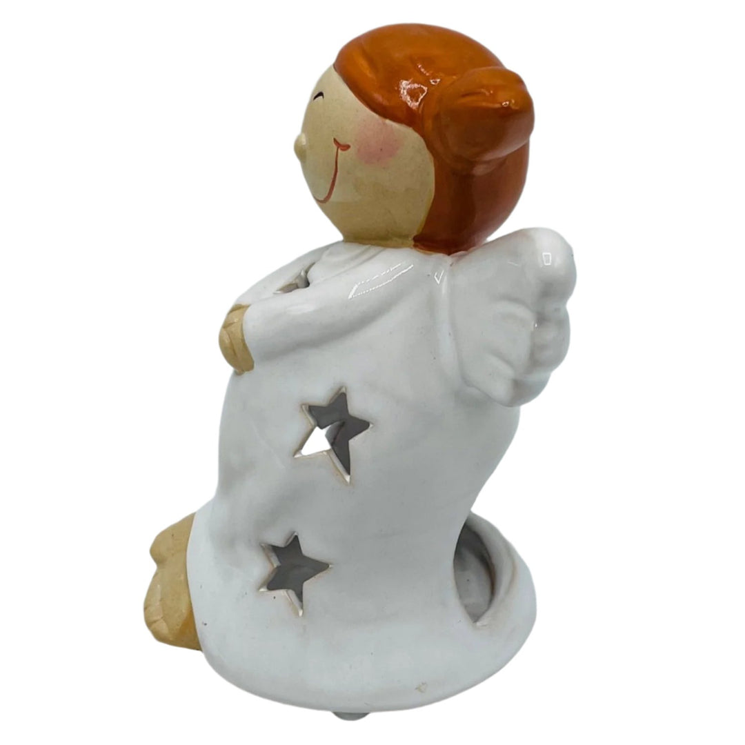 Ceramic Angel votive candle holder