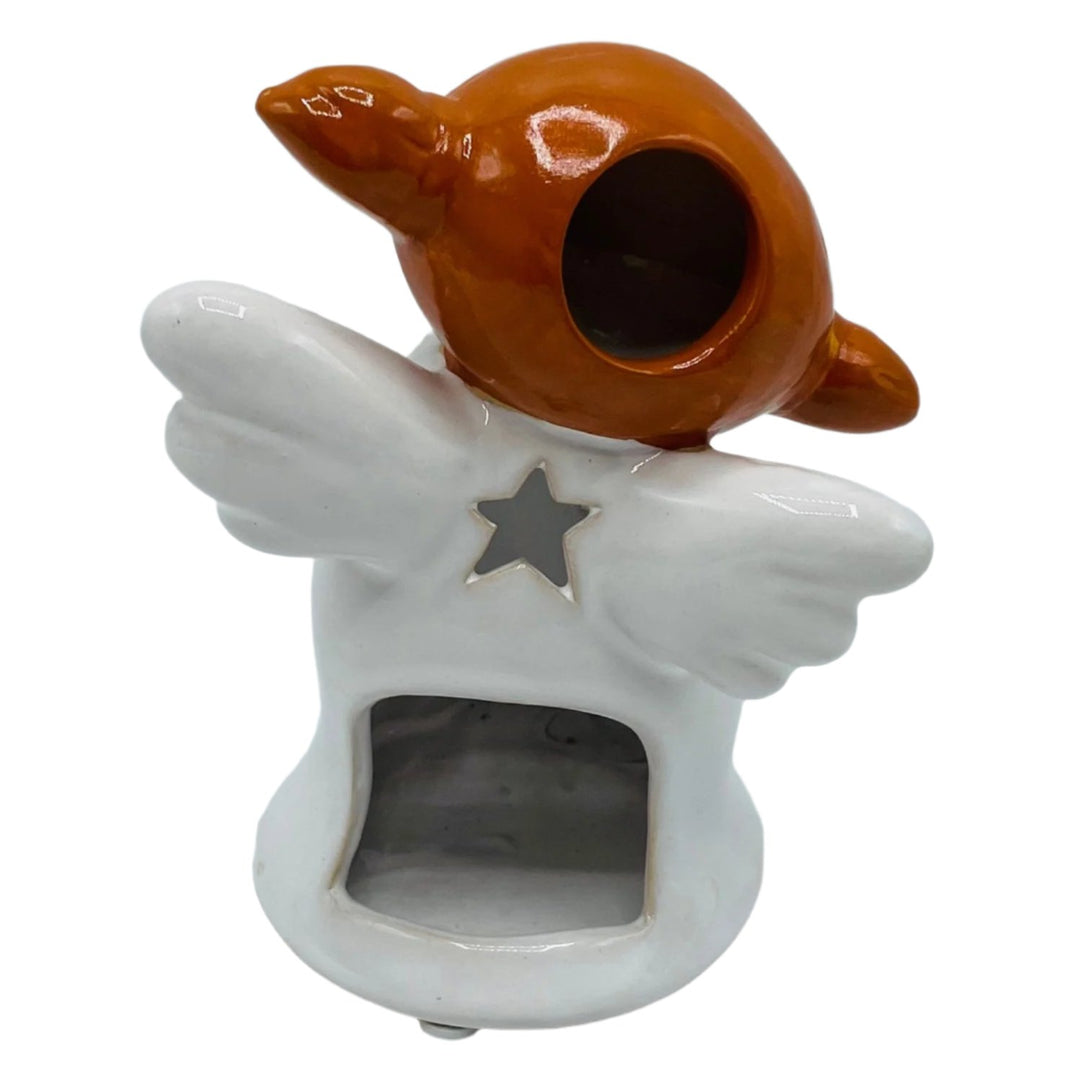 Ceramic Angel votive candle holder