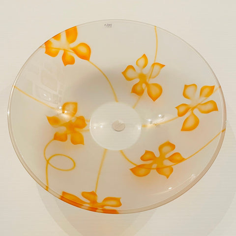 Nybro Provence Glass Bowl - Orange