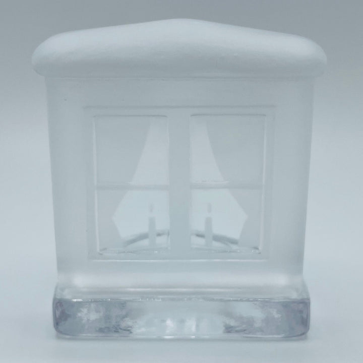 Nybro Glass Block Votive Candle holder - Window