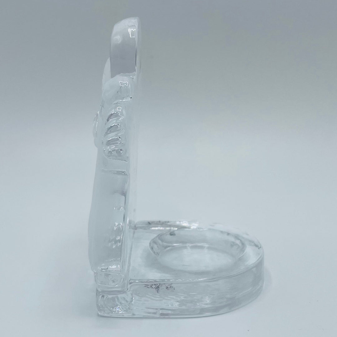 Nybro Glass Block Votive Candle holder - Angel choir