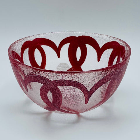 Nybro Hearts Glass Bowl