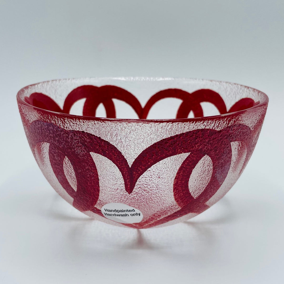 Nybro Hearts Glass Bowl