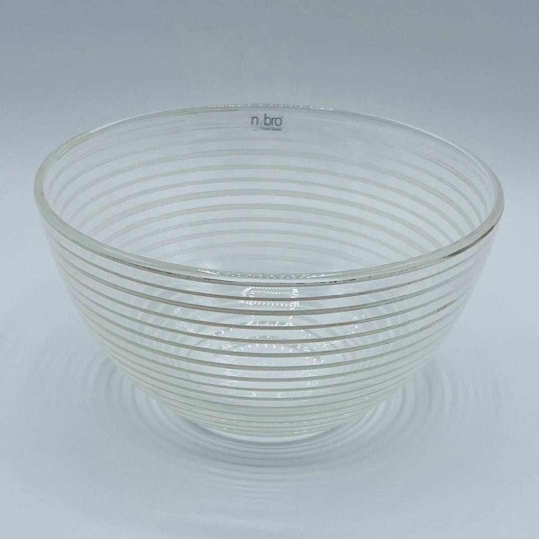 Nybro Spiro White Glass bowl