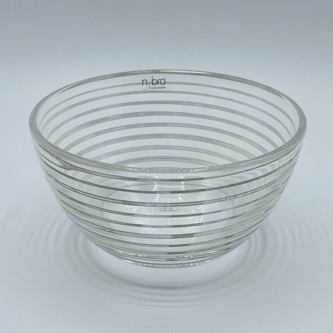 Nybro Spiro White Glass bowl