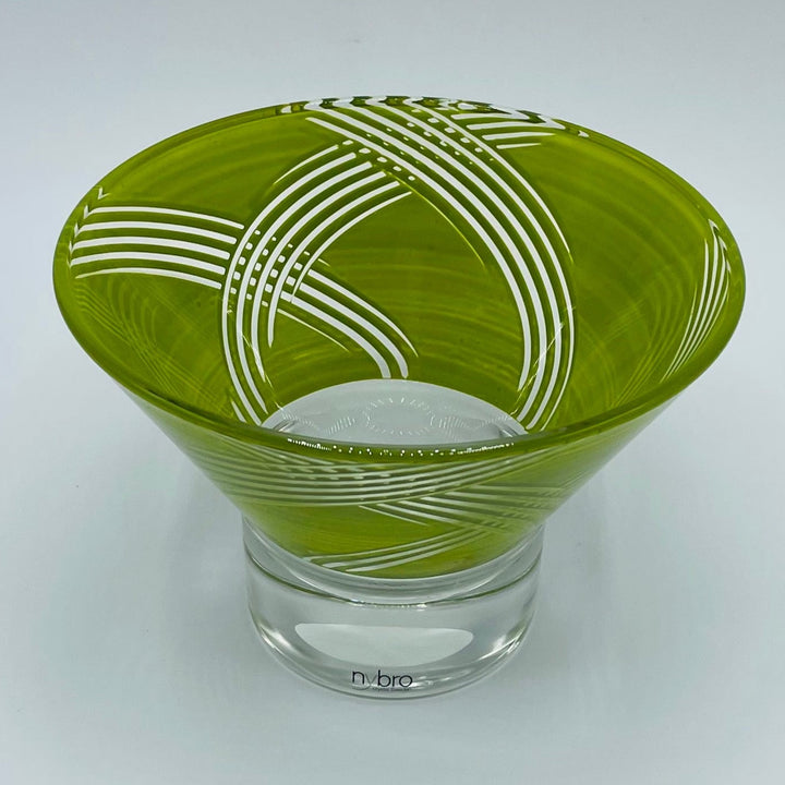 Nybro Jive glass bowl - Lime green