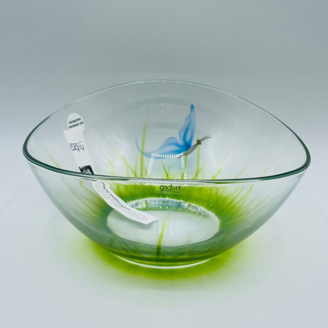 Nybro Butterfly glass bowl