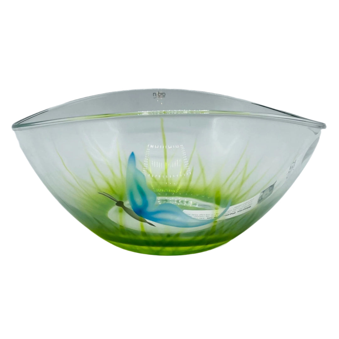 Nybro Butterfly glass bowl