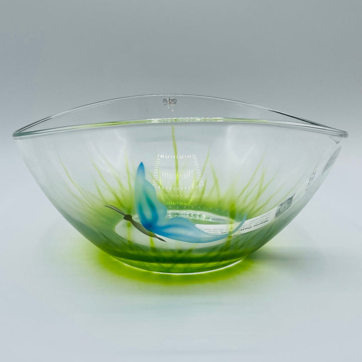 Nybro Butterfly glass bowl