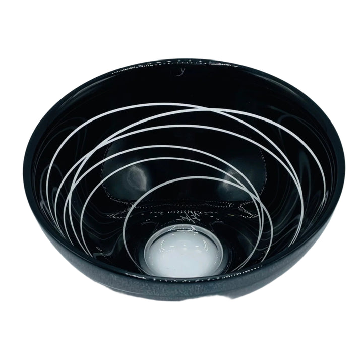 Nybro Trazzel Glass Bowl - Black