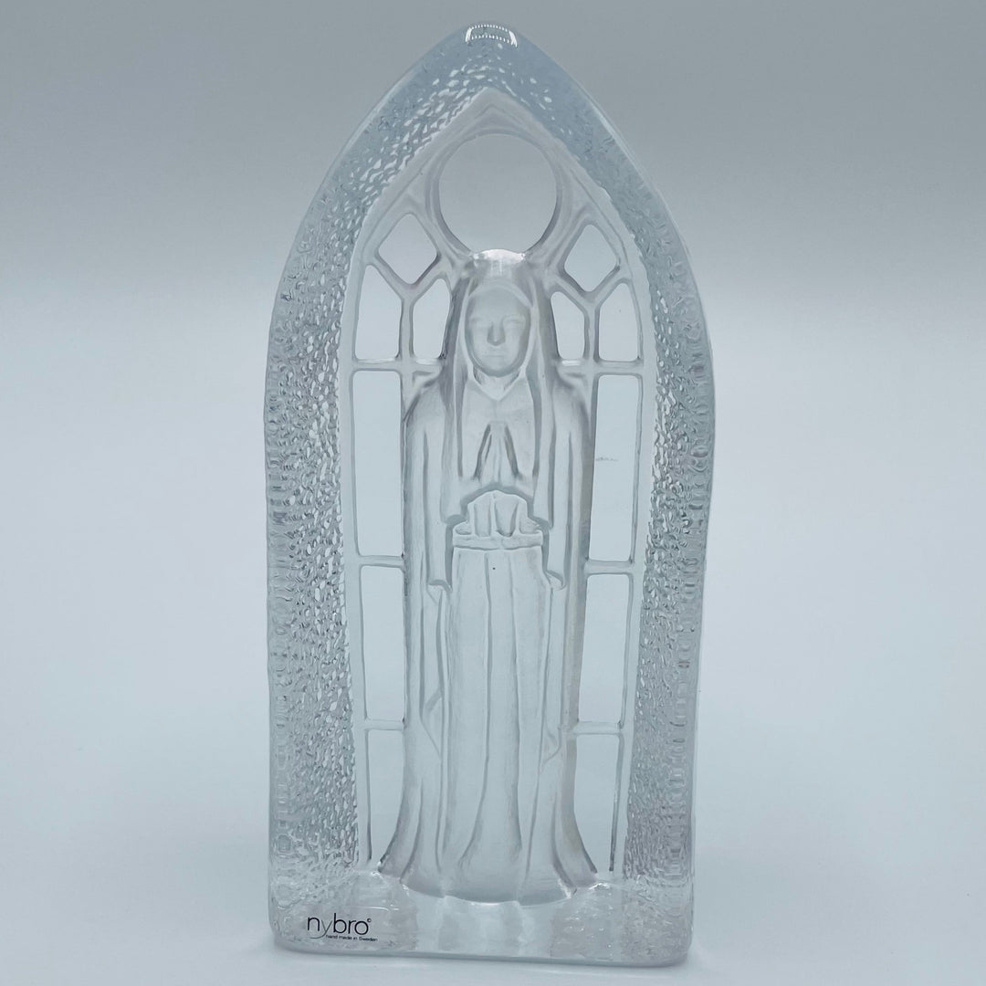 Nybro Glass Block - Praying Maria