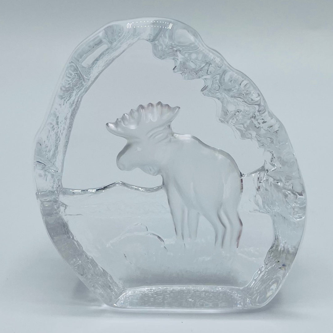 Nybro Glass Block - Moose