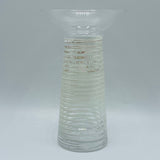 Nybro Spiro Silver/White Glass Vase