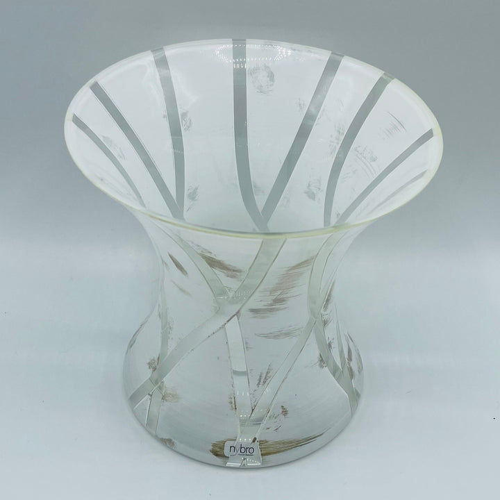 Nybro Criss Cross vase - White