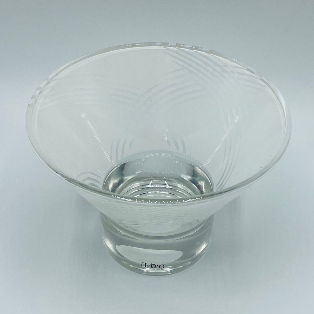 Nybro Jive glass bowl - White