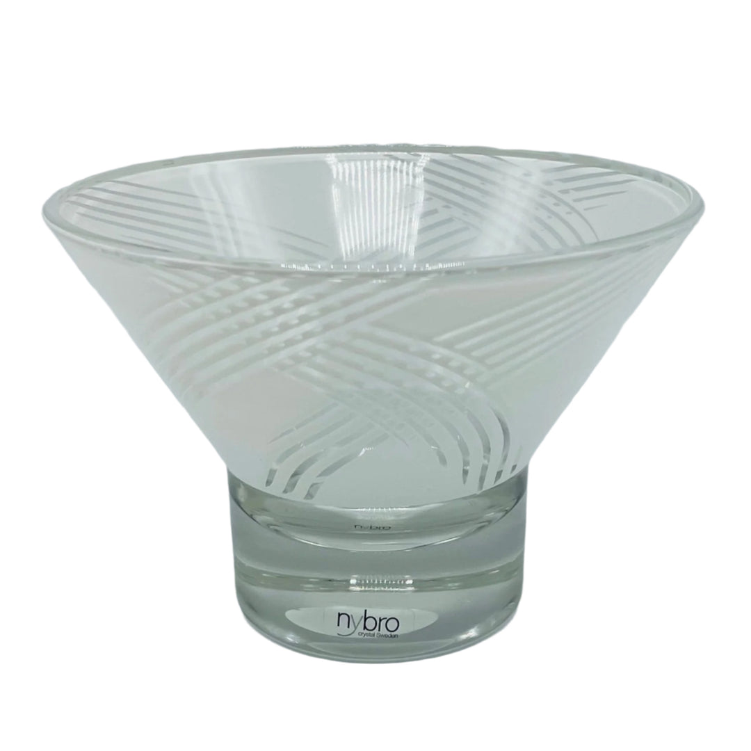 Nybro Jive glass bowl - White