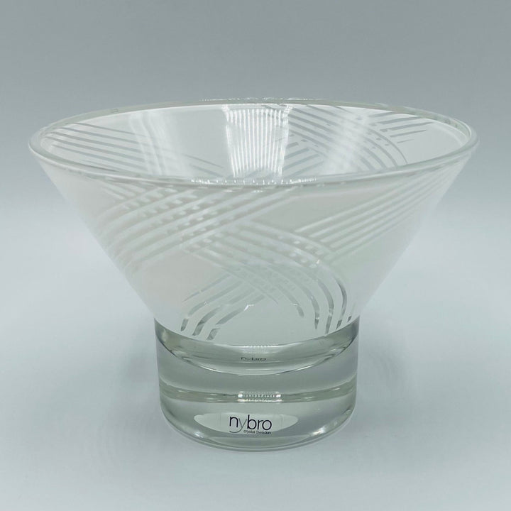 Nybro Jive glass bowl - White