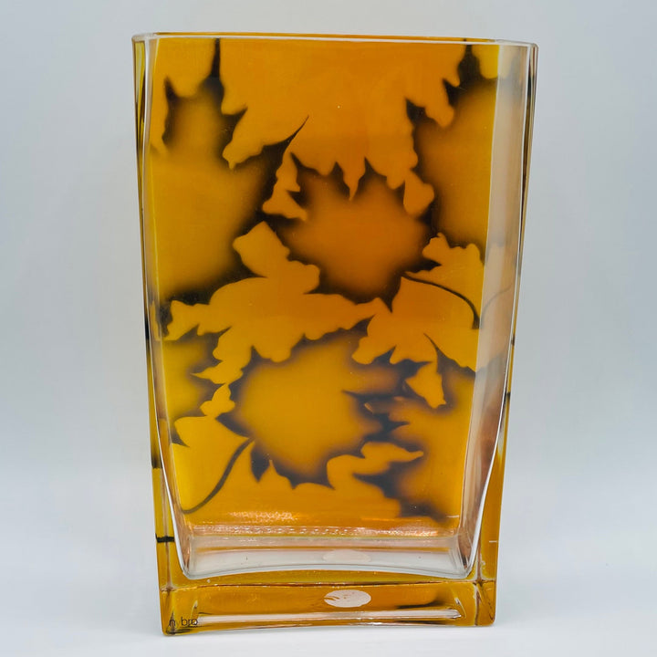 Nybro Maple Burning Leafs Vase