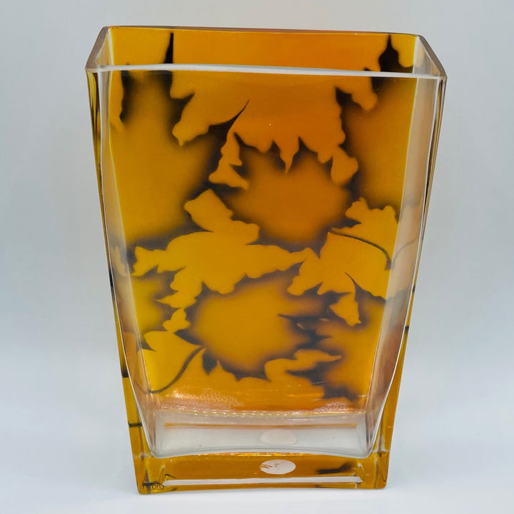 Nybro Maple Burning Leafs Vase