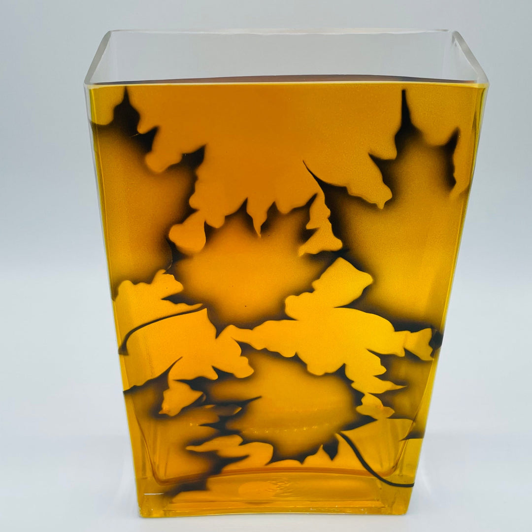 Nybro Maple Burning Leafs Vase