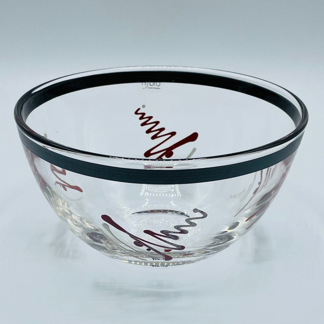 Nybro Christmas Glass Bowl