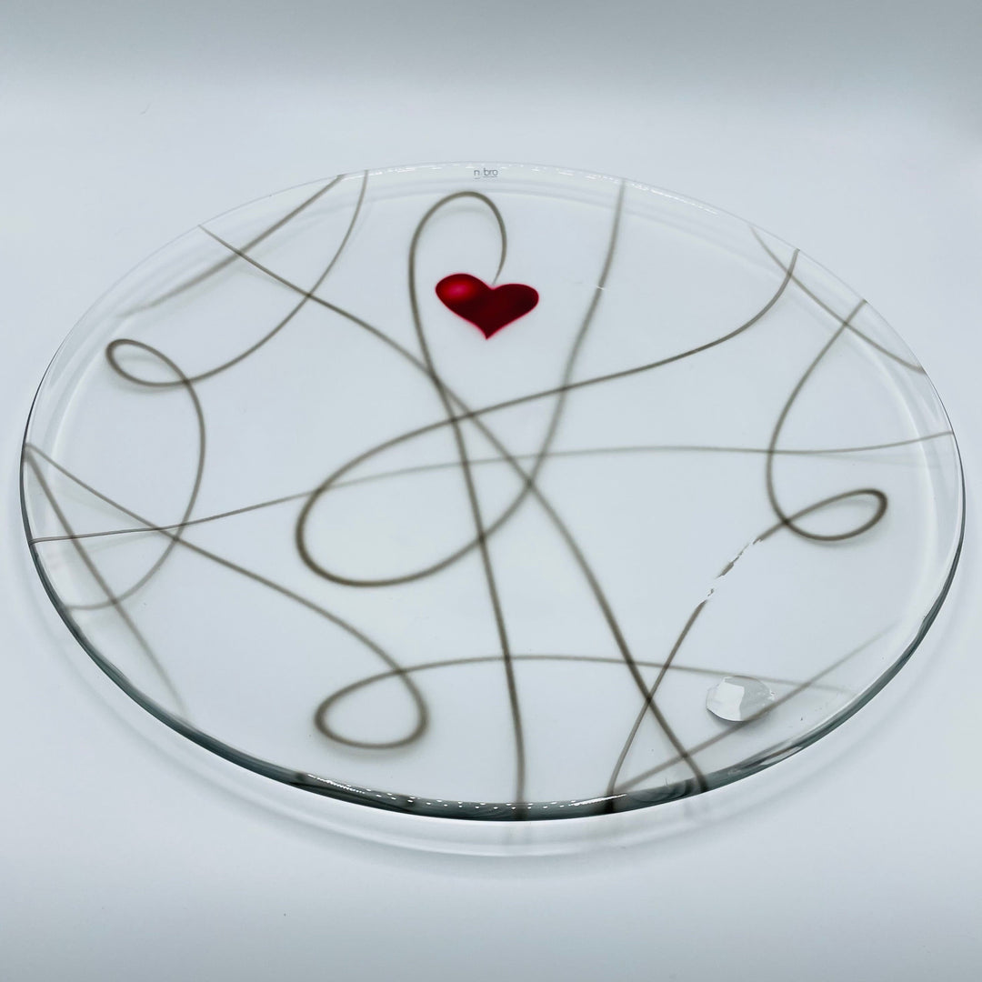 Nybro Life glass platter